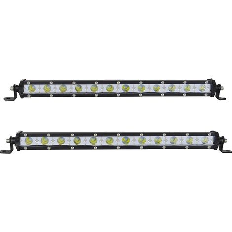 Barre lumineuse LED, motif de faisceau combiné, boîtier en aluminium durable, 2pcs 13in Faisceau Spot (1/2)