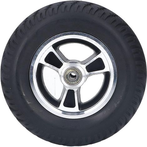 Rollstuhlrad, PU-Rad, Nabe aus legiertem Stahl, rutschfester Rollatorreifen, Ersatz für Wagen, 7 Zoll