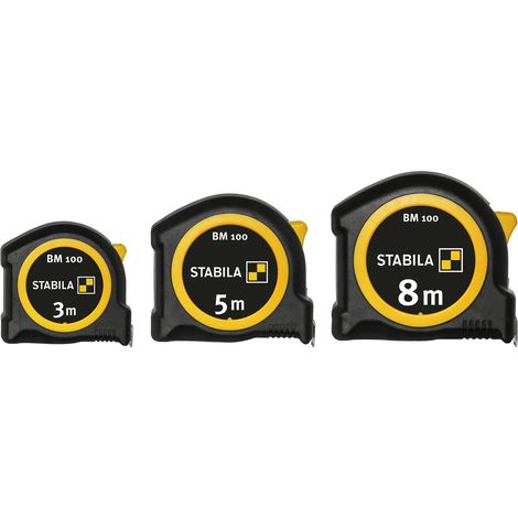 Cinta métrica de bolsillo STABILA BM 100 - escala métrica - 5 m - 19568 (1/5)