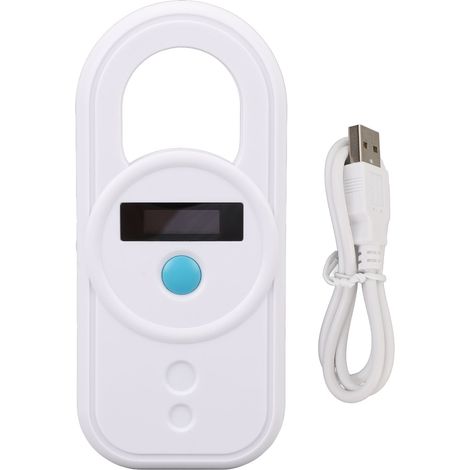 Lector USB para microchips de mascotas, interfaz USB de alta sensibilidad, portátil y recargable, almacena hasta 128 entradas, lector de códigos de identificación de microchips para mascotas, color bl (1/5)
