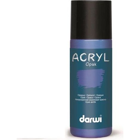 Peinture acrylique - Bleu primaire - Tous supports - Opaque - Indélébile - Darwi - 80ml