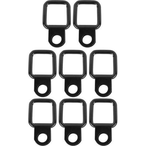 8 Attaches Rapide D-Ring pour Wrangler, Ancres Couvercle Déverrouillage Rapide, 8 Pièces (1/5)