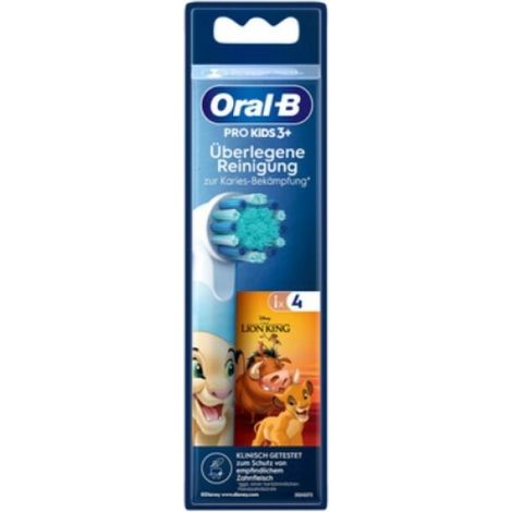 Oral-B Aufsteckb. König der Löwen 4er Ersatz-Zahnbürsten
