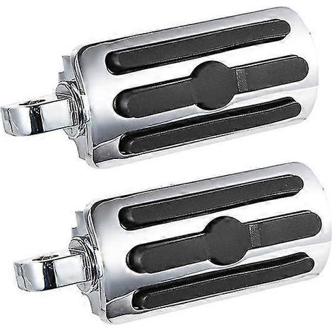 Motorrad-Fußrastenhalterung 32 mm 1,25 Zoll Highway Bar Clamp Mount Angled Motorschutzbügel Fußrastenpedal für Harley Touring Dyna Sofatil Sportster 883 --Typ 1 Fußrasten (1/5)