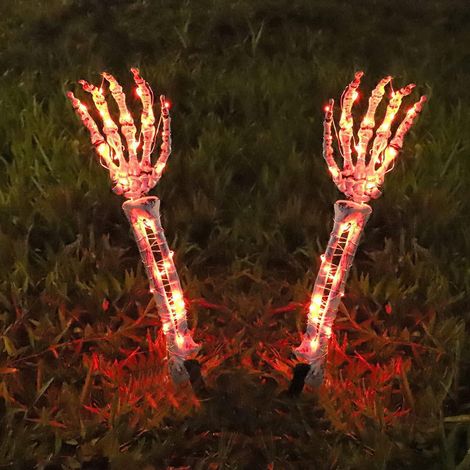 Girlande Lumineuse Squelette Arbre Extérieur Étanche Décoration Jardin Fête Halloween Éclairage Ambiant (1/3)