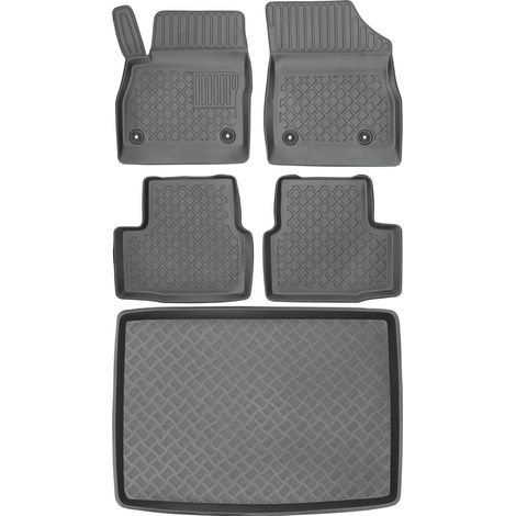 Juego de alfombrillas para coche y maletero para Opel Astra V K Hatchback a partir de 2015.