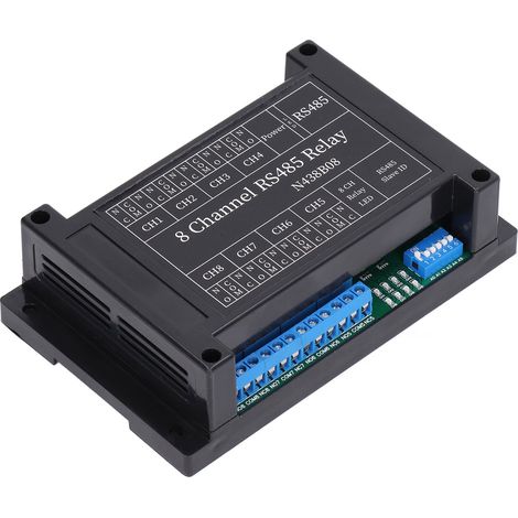 Module relais 8 canaux RS485 RTU avec télécommande, accessoire 12 V CC pour caméra domestique (1/5)