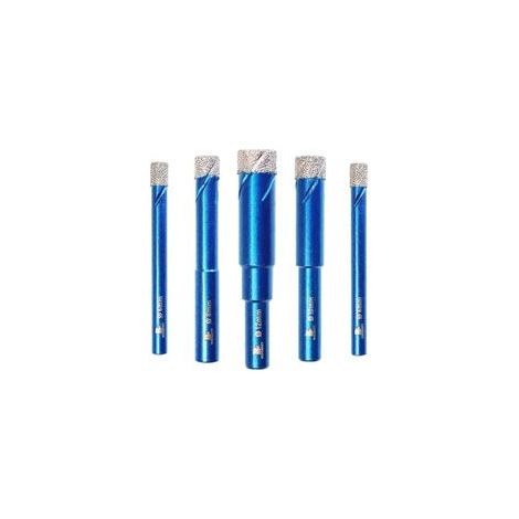 Forets Mèches Diamant Carrelage 6 6 8 10 12mm - Foret Céramique pour Porcelaine,Céramique, Granit,Carrelage(5 Pièces) (1/5)