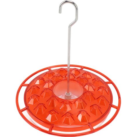 Hängende Wasser- und Nektarschale, auslaufsicher, rund, geeignet für Kolibris, für Garten, Terrasse oder Fenster, rot (1/5)