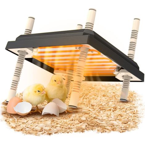 Plaque chauffante pour poules, canards, volailles - Hauteur réglable - Plaque chauffante pour élevage de poussins (1/5)