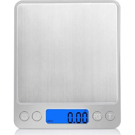 Balance de Cuisine de Précision, 500g-0,01g Balance de Précision, Balance électronique de Haute précision,Balance Alimentaire Numérique de Précision pour Fruits/légumes/médecine/café/levure (1/5)