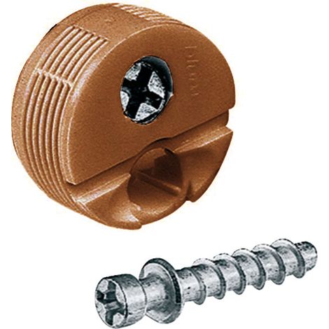 Connecteur excentrique BLUM FER4207BL 25 mm Blanc pour assemblage de panneaux (1/2)