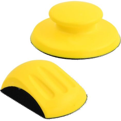 Bloc de Ponçage Cale à Poncer Blocs de Ponçage de Type Souris et de Type Chapeau pour le Travail du Bois de Bricolage Restauration de Meubles Carrosserie Automobile Pouces (1/5)