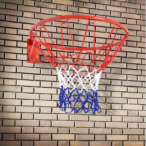 Canestro da basket da parete con rete, diametro 46 cm, acciaio e nylon, rosso HAVRYA (1/3)
