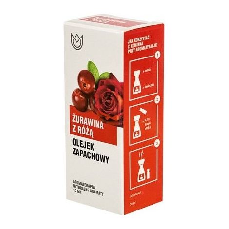 Huile essentielle de canneberge et de rose Natural Aromas 12 ml