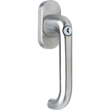 Fenstergriff VA ma 20-40mm U-Form,verschließbar (1/2)