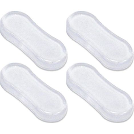 Tampons Abattant WC Silencieux Universels Adhésifs Protection Pare-Chocs Siège Toilette (1/4)