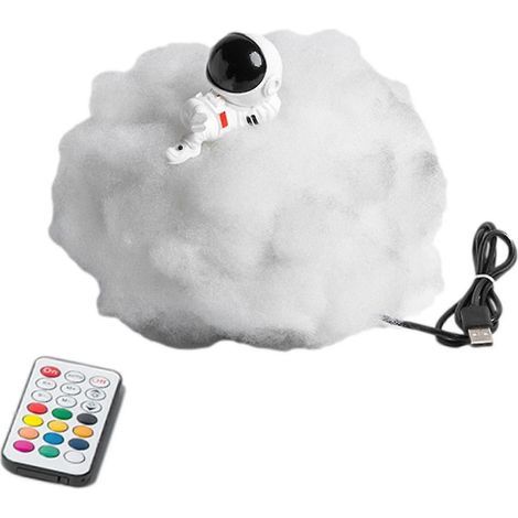 Lampe astronaute, guirlande lumineuse nuage, décoration de chambre arc-en-ciel USB, cadeau d'anniversaire pour enfants, cadeau de Noël, décoration intérieure (1/5)