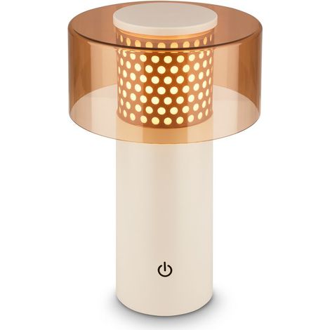 LED Tischlampe Akku LED Tischleuchte Kabellos Dimmbar Touch Outdoor Warmweiß