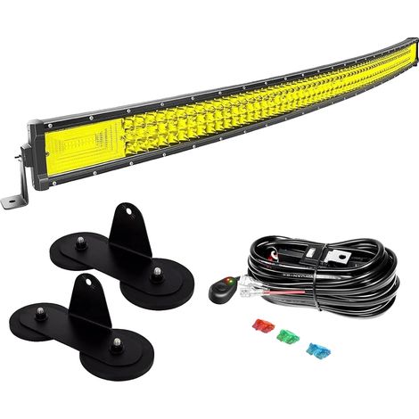 Barra de luz LED de alto brillo, diseño impermeable, soportes de cable de 50 pulgadas. (1/2)