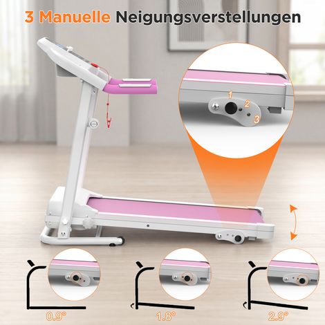 Tapis de course inclinable, 2,5 CV, petit tapis de course pour la maison, tapis de course électrique portable avec poignées, tapis de marche léger, tapis de course compact, tapis de marche avec poigné (1/4)