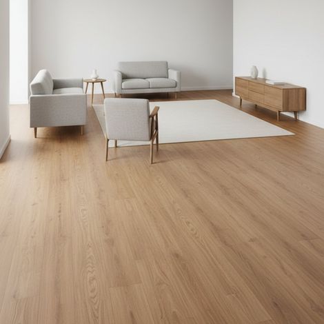 Suelo vinílico SPC click 5 mm efecto madera Roble Dorado ISOVEX (2,21 m²)