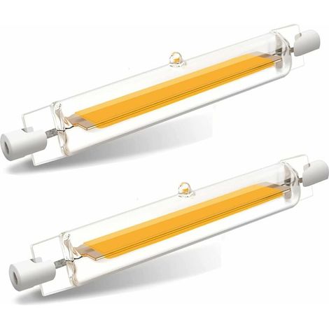 Ampoule LED R7S 78mm 10W équivalent à Ampoule Halogène 100W,Tube R7S LED Lumière Blanc Naturel 4500K,1000LM avec Large Angle de Faisceau 360°Dimmable,Pas de Scintillement,Lot de 2 (1/5)