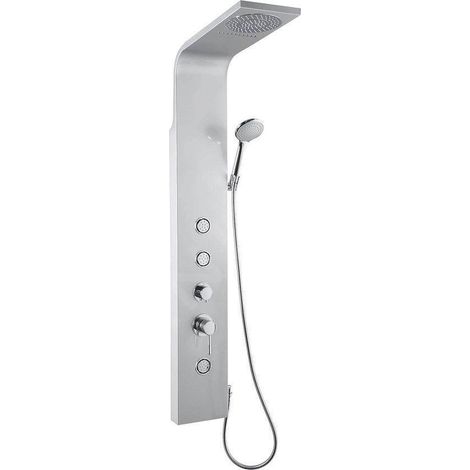 Aqualine - Panneaux de douche, hauteur 1400 mm, argent SL680 (1/5)