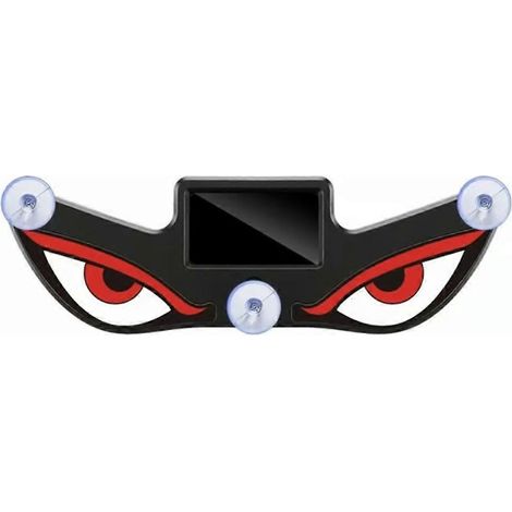 Lumière d'ambiance lumineuse DEMON EYE, à énergie solaire, effet néon respirant, rouge et blanc, pour pare-brise arrière de voiture. (1/5)