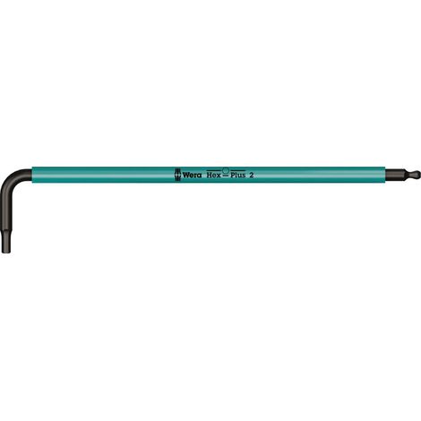 Wera, 950 SPKL Chiave a L Multicolour, metrica, BlackLaser, Hex-Plus, 2.0 mm