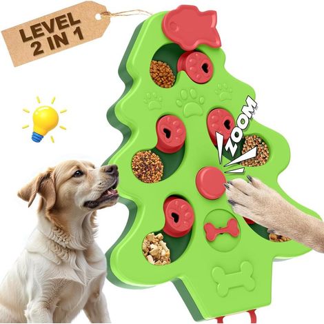 Jouet chien intelligent distributeur nourriture, puzzle interactif éducatif (1/5)
