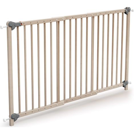 WEBABY Barrière de sécurité bébé extensible en bois LOKEE (1/3)