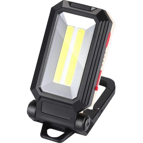 Lampe de travail LED, lampe de camping, projecteur LED rechargeable, lampe d'atelier COB (1/5)