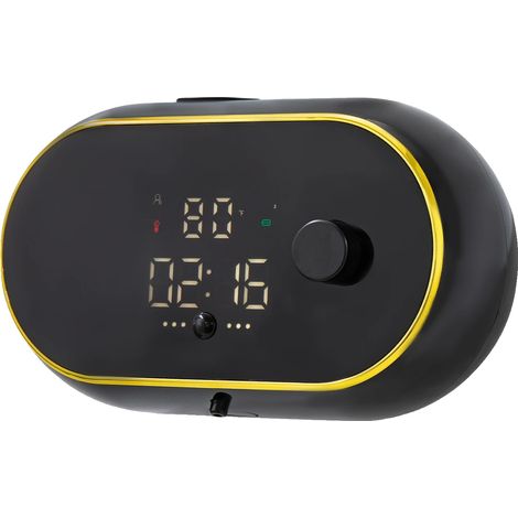 Automatischer Seifenspender, berührungslose Bedienung, LCD-Bildschirm, schwarz - AquaForge (1/2)