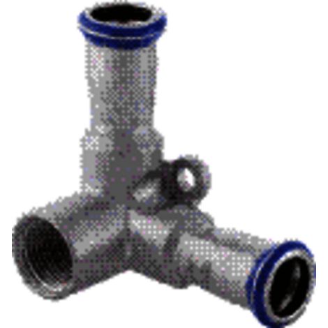 GE Mapress Edelstahl Eckanschlusswinkel 90Gr d22-Rp1/2, L:6,2cm
