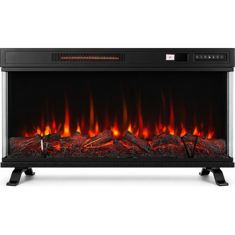 TolleTour Elektrokamin 36 Zoll, 1800 W, WiFi-App, Schwarz (1/5)