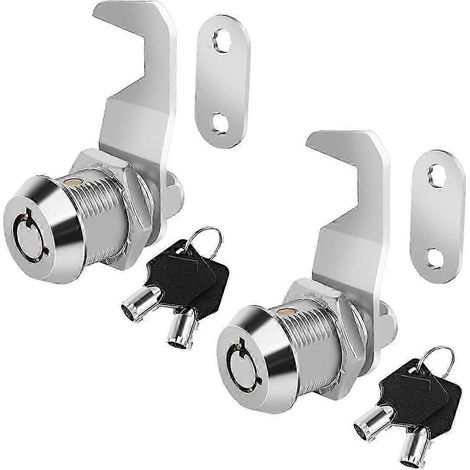 Serrure à came à clé unique de 5/8 pouce avec clé pour armoire, boîte à outils, rangement de camping-car, chariot à outils, boîte aux lettres (1/5)