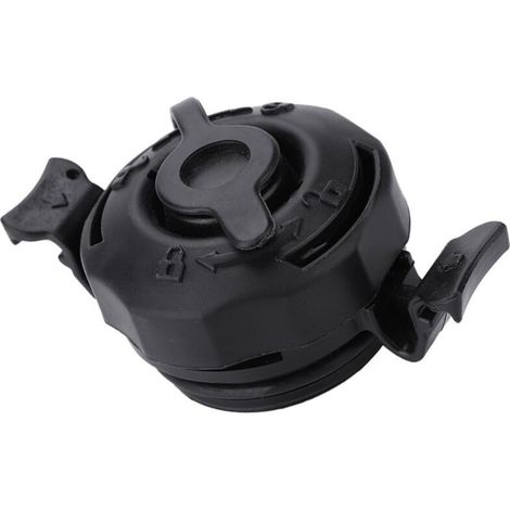 1 Bouchon de valve 3 en 1, plastique noir, diamètre 45 mm, pour matelas gonflable Intex (1/5)