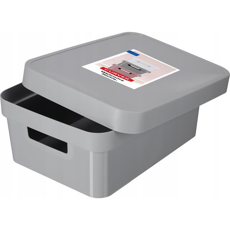 Curver Infinity 11L Behälter mit Deckel, grau