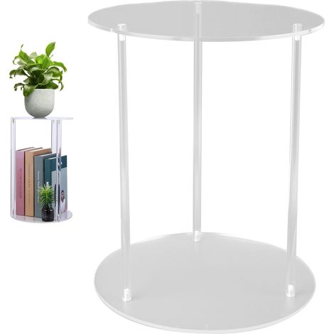 Soporte para plantas de acrílico transparente con refuerzo en las esquinas redondeadas: un recipiente de presentación elegante, fácil de montar y duradero para macetas y flores. (1/5)