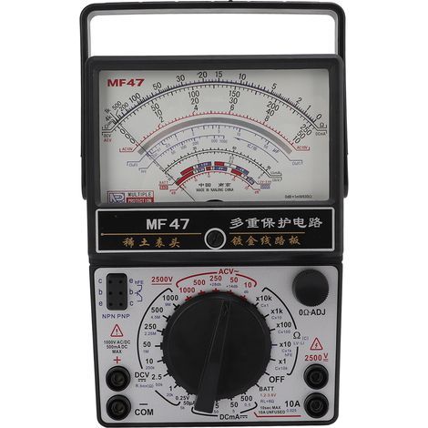 Multimètre de Type pointeur magnétique interne MF47, multimètre analogique de haute précision, voltmètre pour l'industrie (1/5)