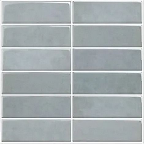 Selbstklebende 3D-Zellige-Fliesen Grau 30,5x25cm - Access Deco