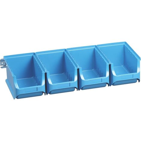 ALLIT 457072 SET DE 5 BAC À BEC, 600 X 240 X 125 MM, BLEU/ARGENT (1/4)