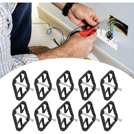 Strumenti per la riparazione di scatole di commutazione da 86 mm, confezione da 10, montaggio a parete, scatola, strumenti di riparazione, tipo di interruttore, cassette, riparazione, supporto per la 