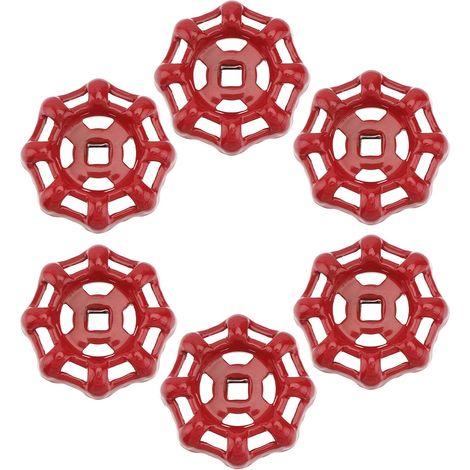 6 Pièces Poignée de Remplacement pour Robinet en Fer Rouge (1/5)