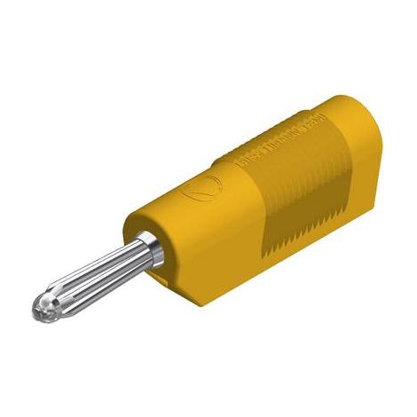 Fiche banane mâle Ø de la broche: 4 mm Hirschmann Test & Measurement BSB 20 K 930729103 jaune 1 pc(s (1/2)