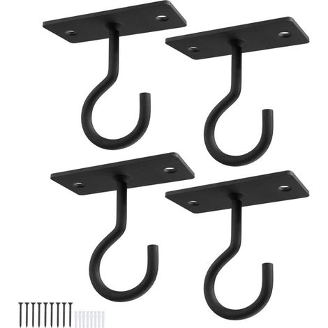 Filiyano – support pour plantes carnivores – Lot de 4 crochets de plafond pour plantes suspendues, crochets muraux de 6,35 cm, support pour plantes (1/5)