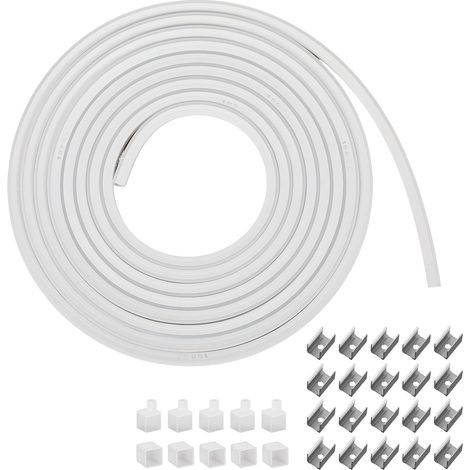 Profil en silicone flexible, 5M 10 x 10 mm Profilé néon pour Bande LED jusqu'à 5mm, Éclairage matériau flexible, étanche IP65 (non inclus bandes LED) (1/5)