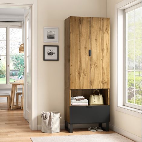 armadio contenitore 180x65x38 con ripiani e cassetto OKMYHOME (1/5)