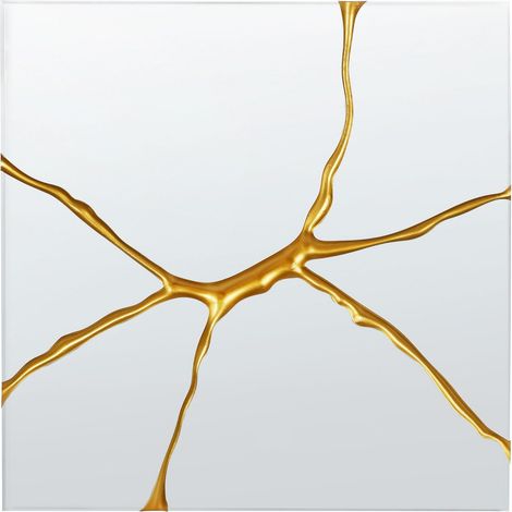 Wall Mirror COOLE 80 cm 80 cm Gold